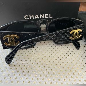 Vintage 1980’s Chanel Quilted Sunglasses